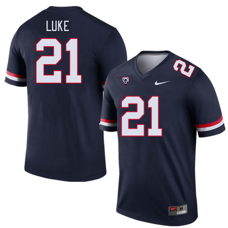Men #21 Rayshon Luke Arizona Wildcats College Football Jerseys Stitched-Navy